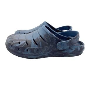 Rugged Shark 8 Blue Clogs Men's Camo Slip On Water Shoes